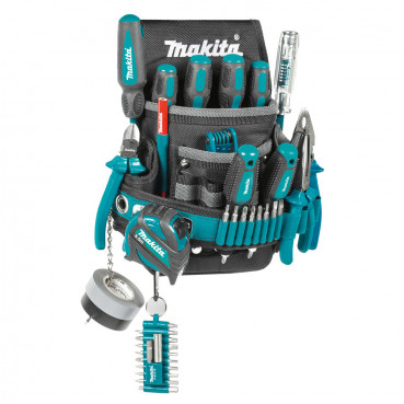 Sacoche spéciale porte outils électricien compatible système de ceinture à sangle Makita | E-15241