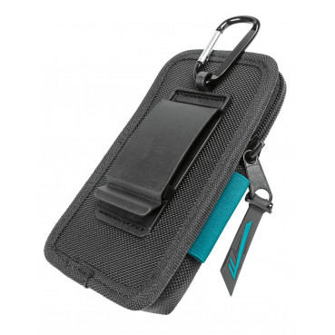 Holster Housse étui porte téléphone et stylo fixation ceinture ou mousqueton parfait pour le bricolage, la randonnée, les excursions, les chantiers Makita | E-15556