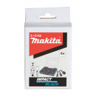 Image du produit : Coffret Makita 6 douilles à queue Impact BLACK - filetage 1/4" | E-15768