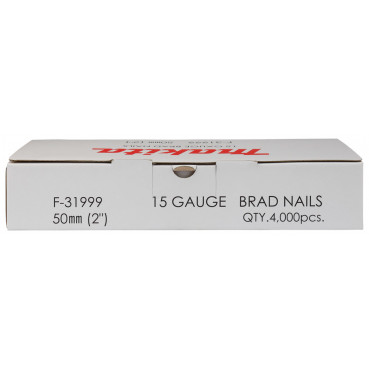 Clous brads Tête D, 15 Ga, pour AF635 - épaisseur 1,4mm - jauge 16 Ga - 4000 pièce(s) - longueur totale 50mm Makita | F-31999