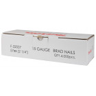 Image du produit : Clous brads Tête D, 15 Ga, pour AF635 - épaisseur 1,4mm - jauge 16 Ga - 4000 pièce(s) - longueur totale 57mm Makita | F-32007